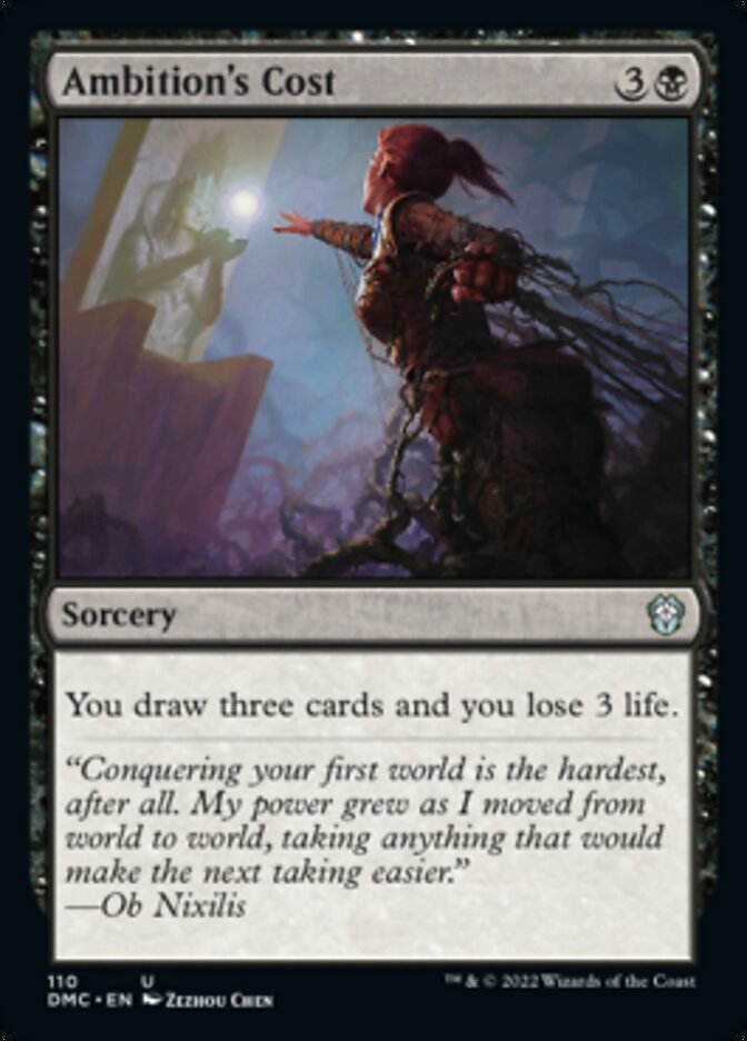 Ambition's Cost [Dominaria United Commander] | Good Games North