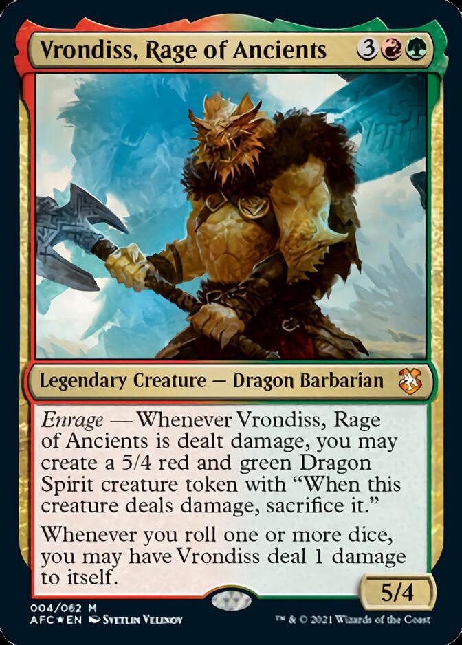 Vrondiss, Rage of Ancients [Dungeons & Dragons: Adventures in the Forgotten Realms Commander] | Good Games North