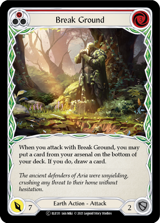 Break Ground (Red) [U-ELE131] Unlimited Rainbow Foil | Good Games North