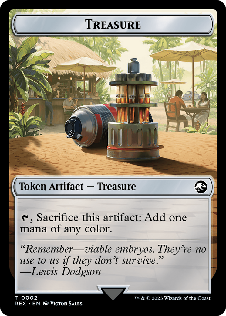 Treasure (0002) // Golem Double-Sided Token [Jurassic World Collection Tokens] | Good Games North