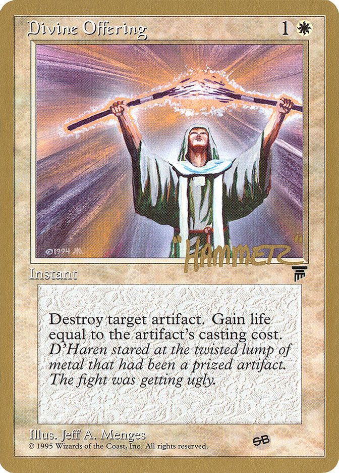 Divine Offering (Shawn "Hammer" Regnier) (SB) [Pro Tour Collector Set] | Good Games North