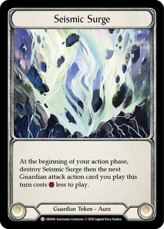 Seismic Surge [CRU044] 1st Edition Rainbow Foil | Good Games North