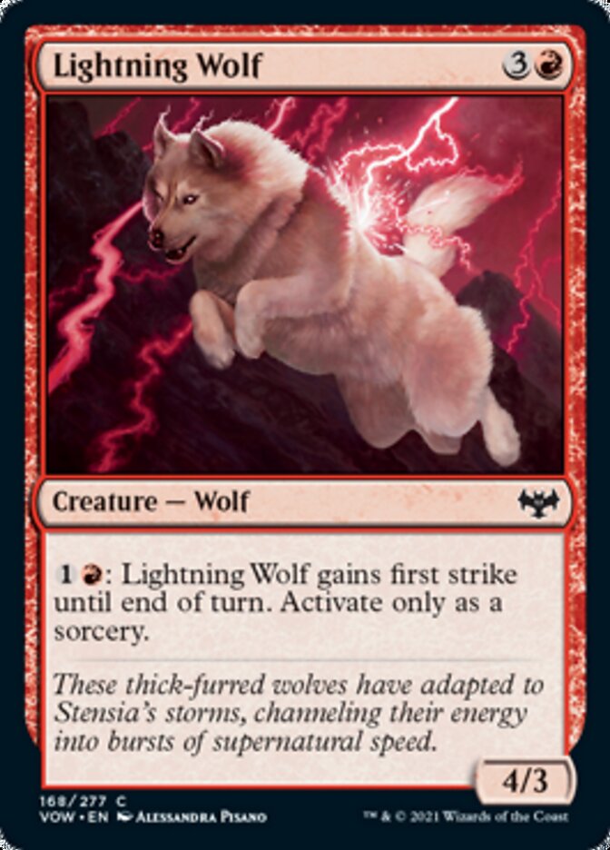 Lightning Wolf [Innistrad: Crimson Vow] | Good Games North