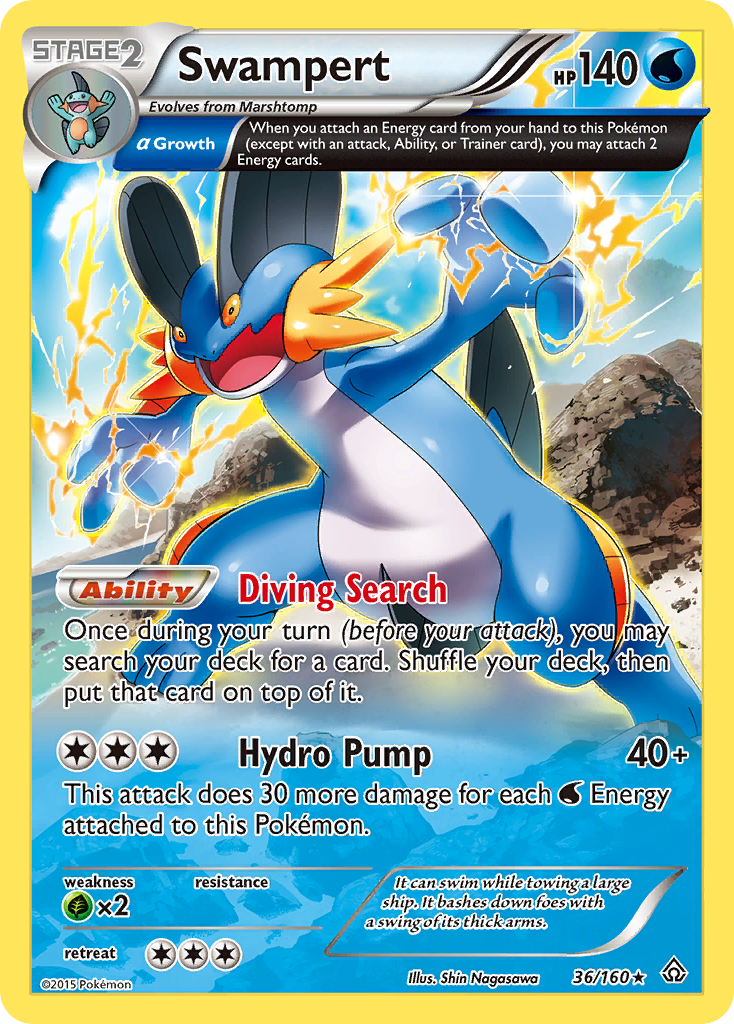 Swampert (36/160) [XY: Primal Clash] | Good Games North
