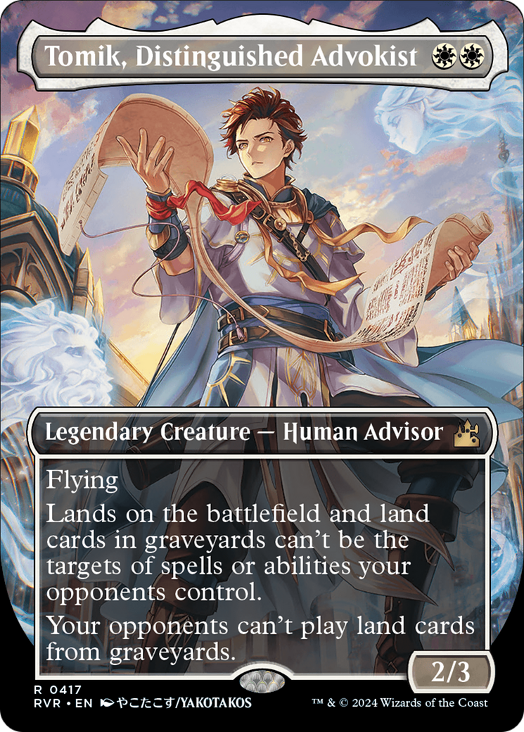 Tomik, Distinguished Advokist (Anime Borderless) [Ravnica Remastered] | Good Games North
