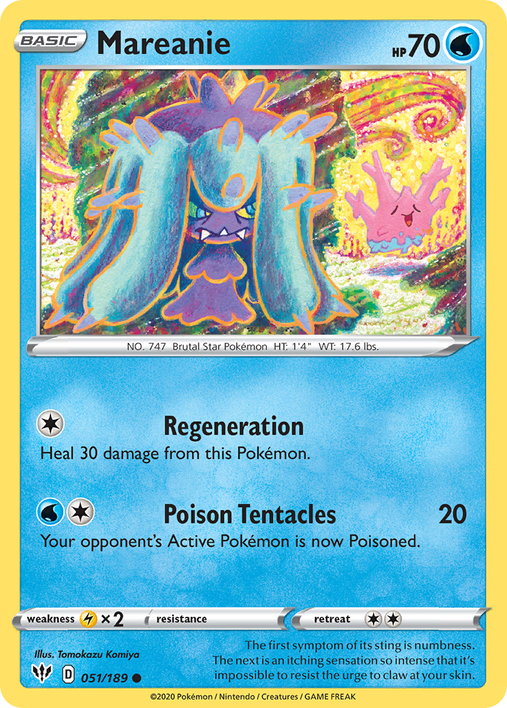 Mareanie (051/189) [Sword & Shield: Darkness Ablaze] | Good Games North