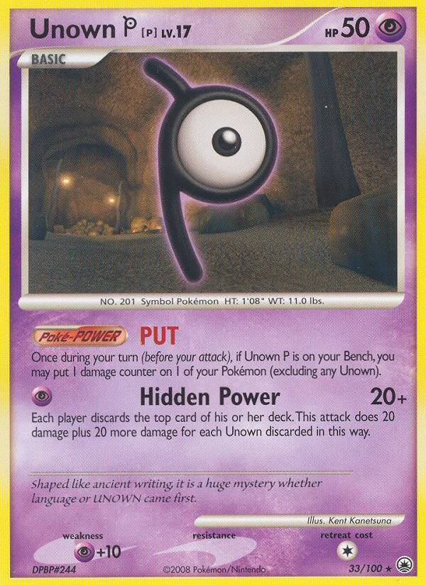 Unown P (33/100) [Diamond & Pearl: Majestic Dawn] | Good Games North