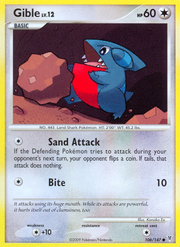 Gible (106/147) [Platinum: Supreme Victors] | Good Games North