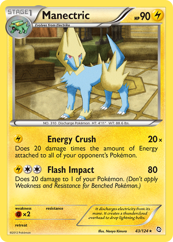 Manectric (43/124) [Black & White: Dragons Exalted] | Good Games North