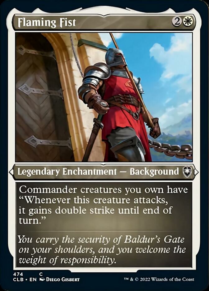 Flaming Fist (Foil Etched) [Commander Legends: Battle for Baldur's Gate] | Good Games North