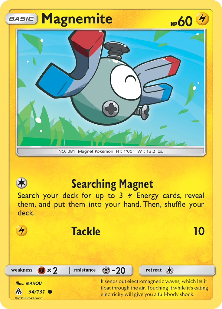 Magnemite (34/131) [Sun & Moon: Forbidden Light] | Good Games North