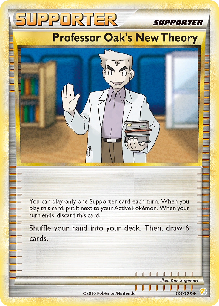 Professor Oak's New Theory (101/123) [HeartGold & SoulSilver: Base Set] | Good Games North