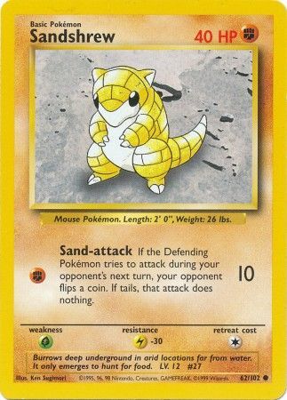 Sandshrew (62/102) [Base Set Unlimited] | Good Games North