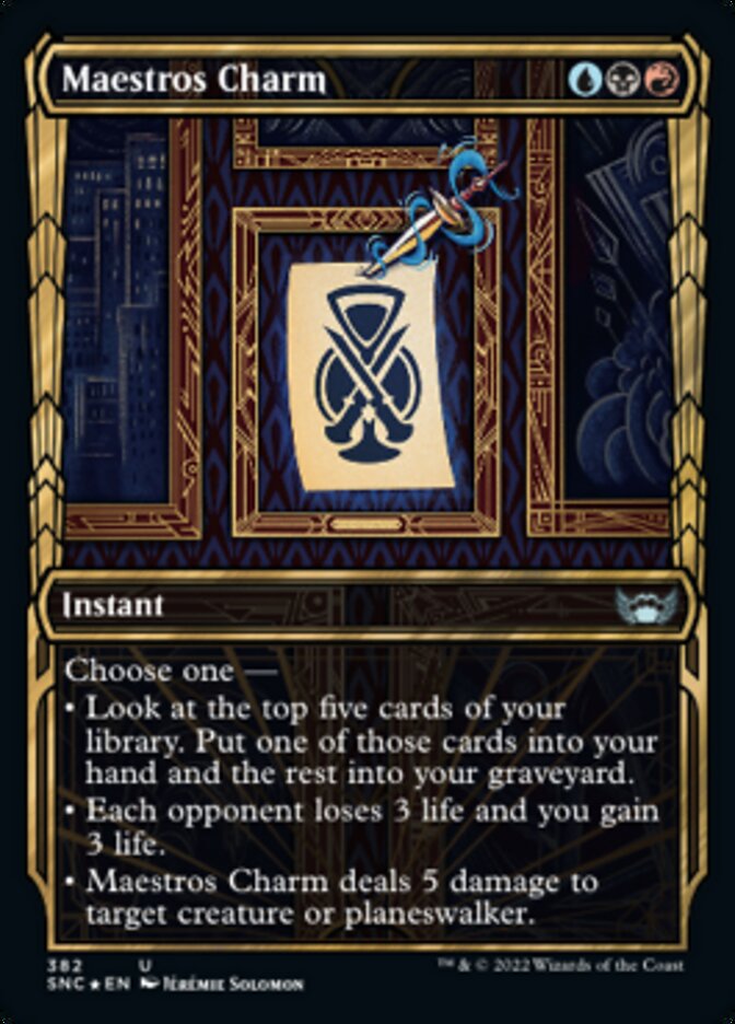 Maestros Charm (Showcase Golden Age Gilded Foil) [Streets of New Capenna] | Good Games North