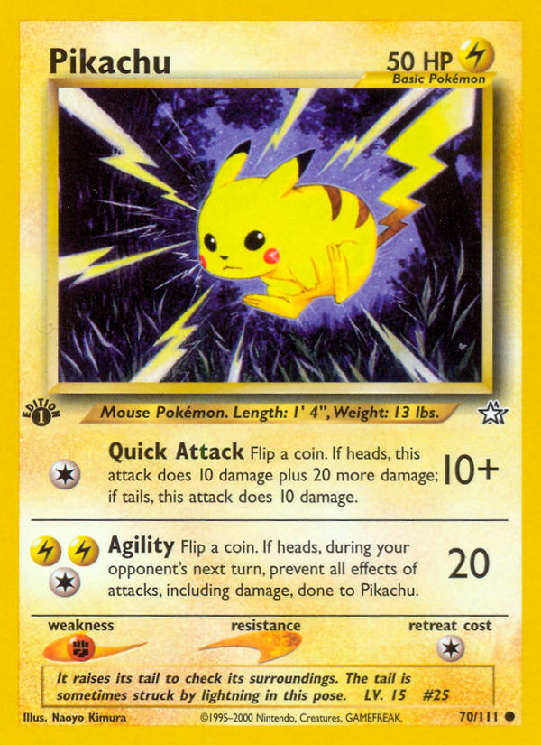 Pikachu (70/111) [Neo Genesis 1st Edition] | Good Games North