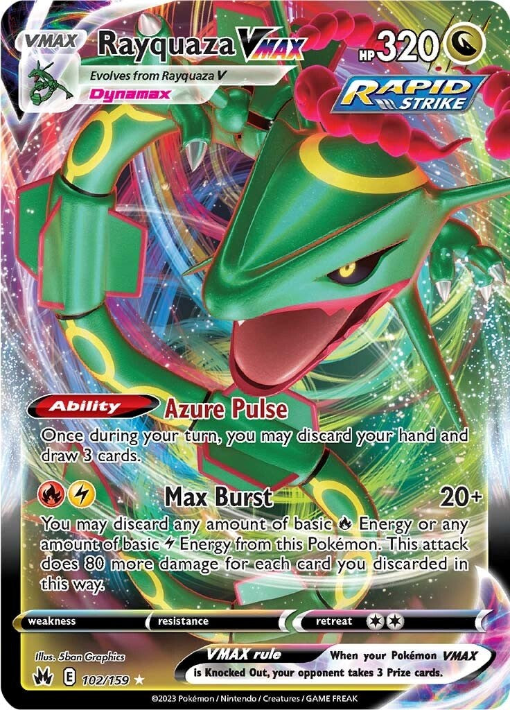 Rayquaza VMAX (102/159) (102) [Sword & Shield: Crown Zenith] | Good Games North