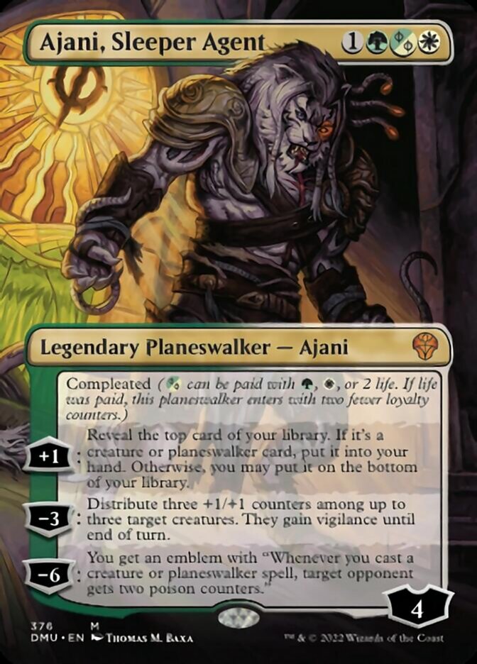 Ajani, Sleeper Agent (Borderless) (376) [Dominaria United] | Good Games North