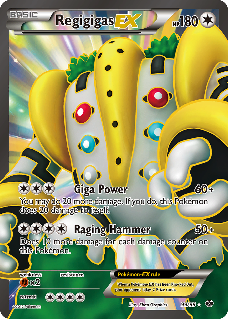 Regigigas EX (99/99) [Black & White: Next Destinies] | Good Games North