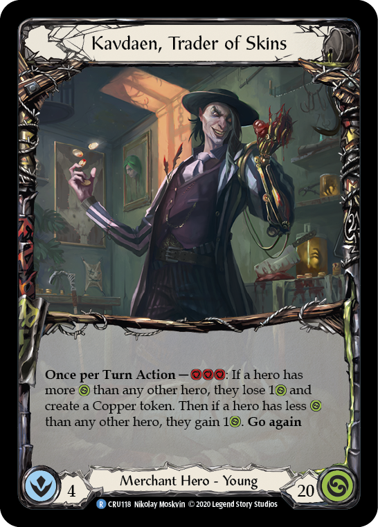 Kavdaen, Trader of Skins [CRU118] 1st Edition Rainbow Foil | Good Games North
