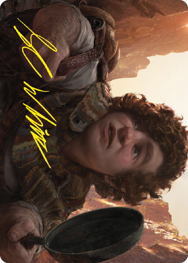 Sam, Loyal Attendant Art Card (Gold-Stamped Signature) [The Lord of the Rings: Tales of Middle-earth Art Series] | Good Games North