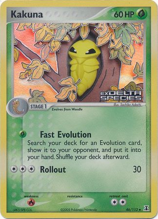 Kakuna (46/113) (Stamped) [EX: Delta Species] | Good Games North