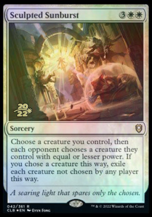 Sculpted Sunburst [Commander Legends: Battle for Baldur's Gate Prerelease Promos] | Good Games North