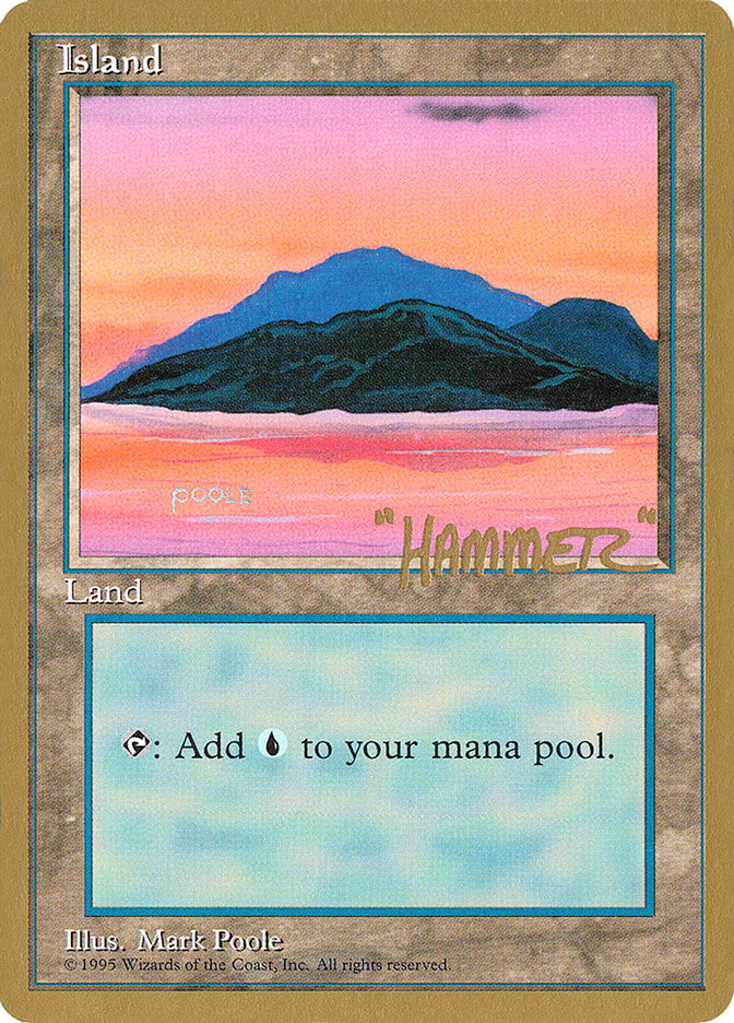Island (shr369) (Shawn "Hammer" Regnier) [Pro Tour Collector Set] | Good Games North