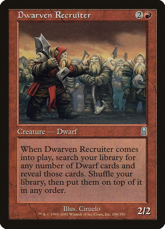 Dwarven Recruiter [Odyssey] | Good Games North