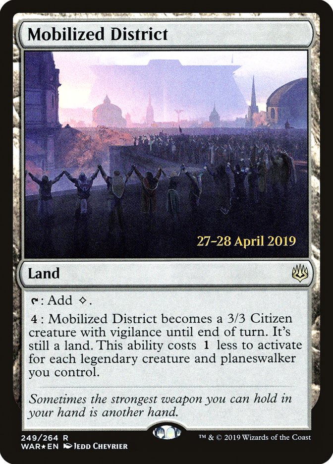 Mobilized District  [War of the Spark Prerelease Promos] | Good Games North