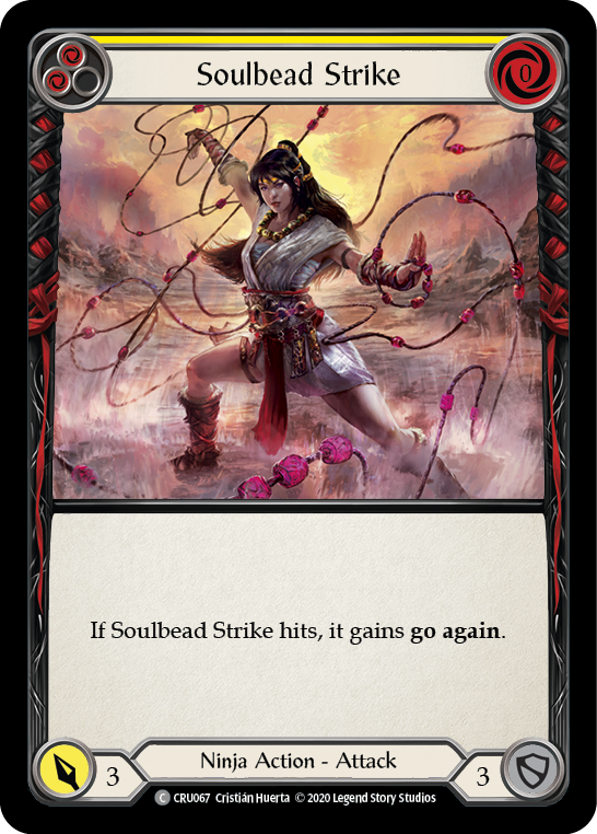 Soulbead Strike (Yellow) [CRU067] 1st Edition Normal | Good Games North