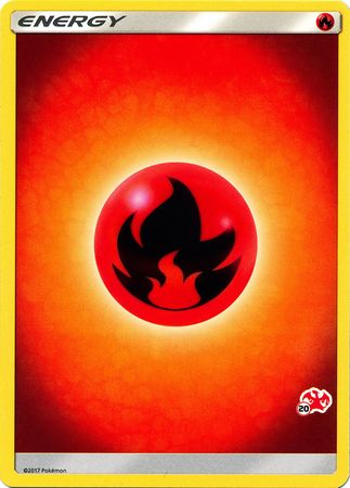 Fire Energy (Charizard Stamp #20) [Battle Academy 2020] | Good Games North