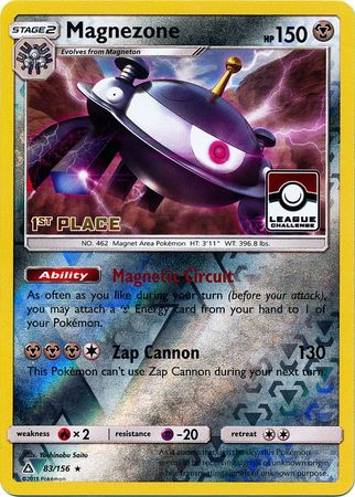 Magnezone (83/156) (League Promo 1st Place) [Sun & Moon: Ultra Prism] | Good Games North