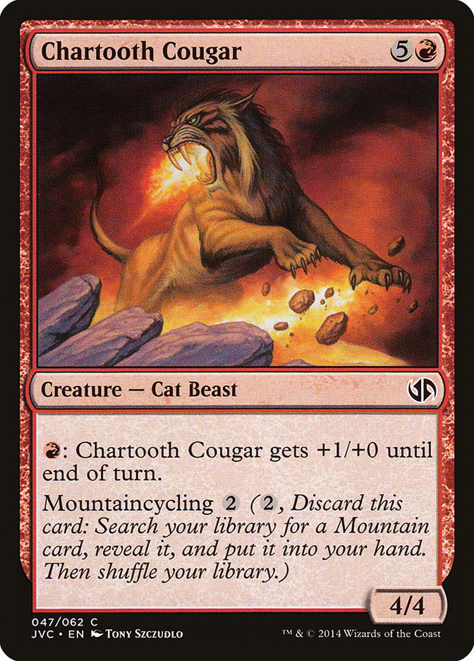 Chartooth Cougar [Duel Decks Anthology] | Good Games North