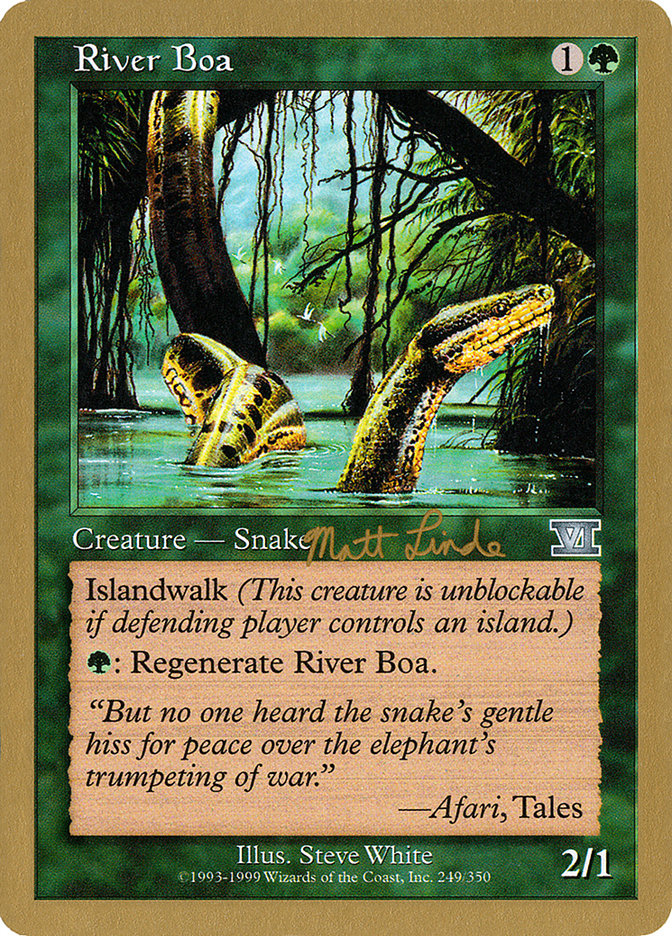 River Boa (Matt Linde) [World Championship Decks 1999] | Good Games North