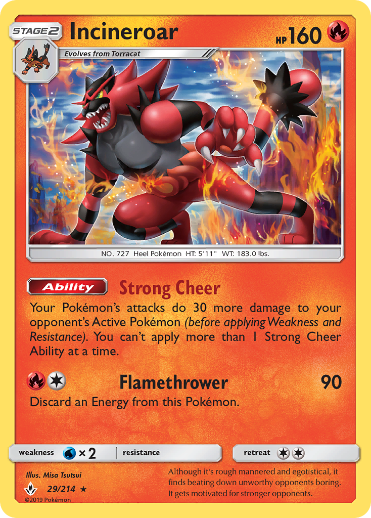 Incineroar (29/214) [Sun & Moon: Unbroken Bonds] | Good Games North