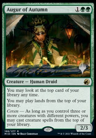 Augur of Autumn (Promo Pack) [Innistrad: Midnight Hunt Promos] | Good Games North