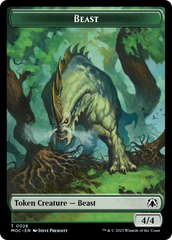 Thopter // Beast Double-Sided Token [March of the Machine Commander Tokens] | Good Games North