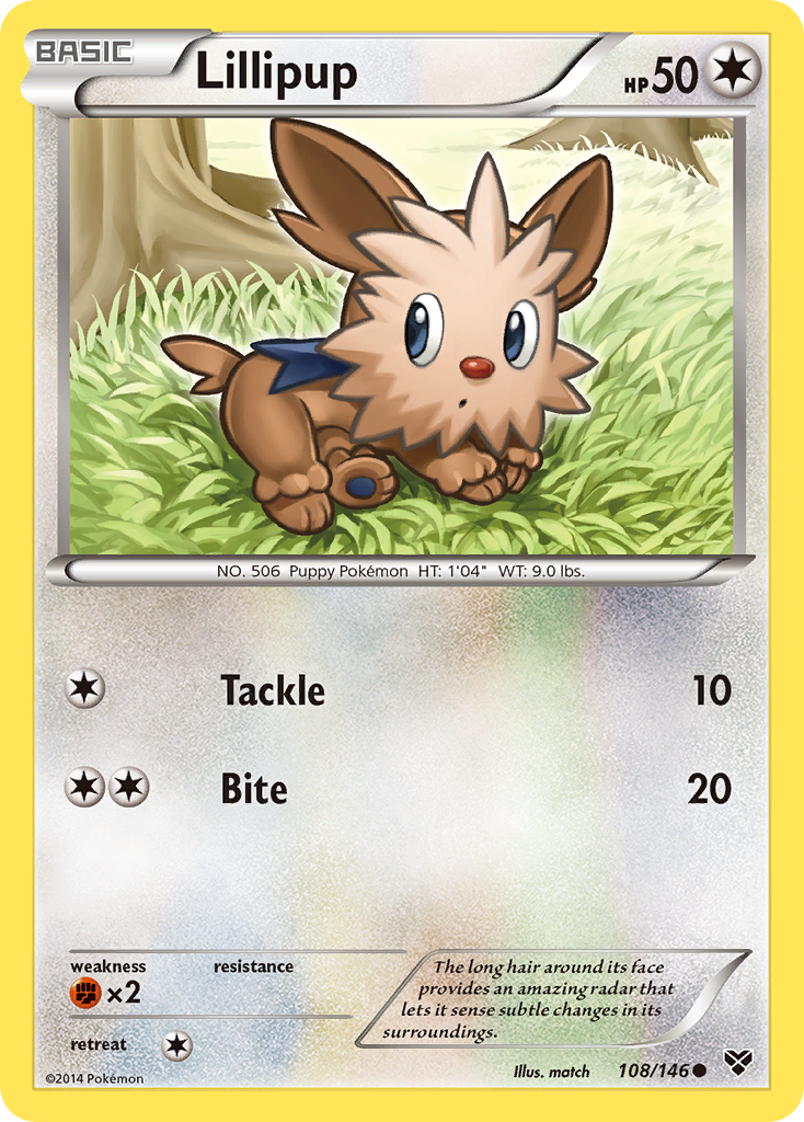 Lillipup (108/146) [XY: Base Set] | Good Games North