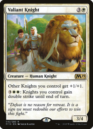 Valiant Knight [Core Set 2019] | Good Games North