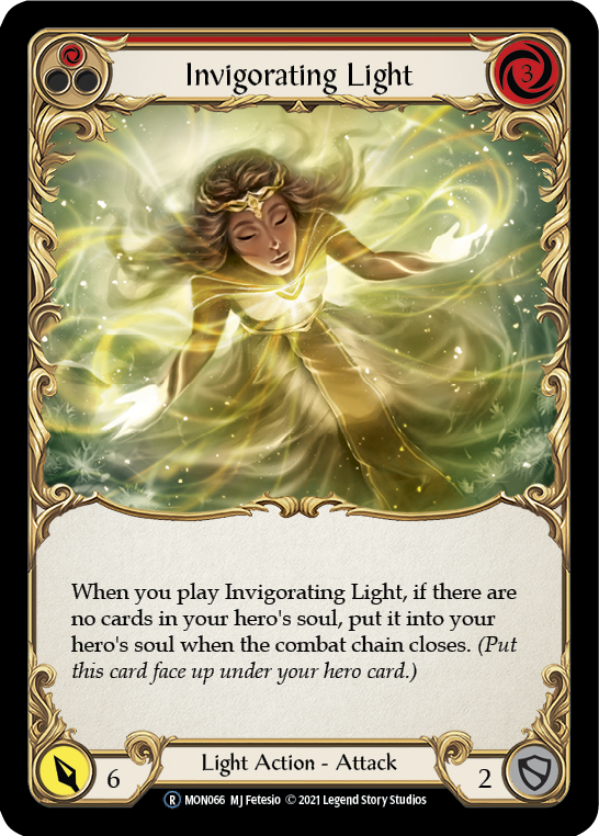 Invigorating Light (Red) [U-MON066-RF] Unlimited Rainbow Foil | Good Games North