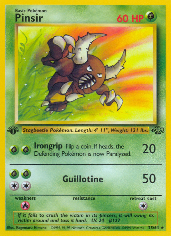 Pinsir (25/64) [Jungle 1st Edition] | Good Games North