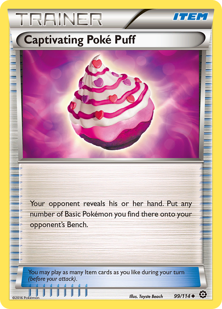 Captivating Poke Puff (99/114) [XY: Steam Siege] | Good Games North