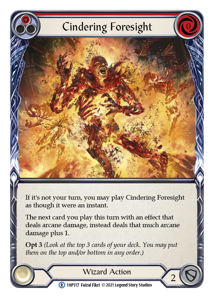 Cindering Foresight (Red) [1HP317] | Good Games North