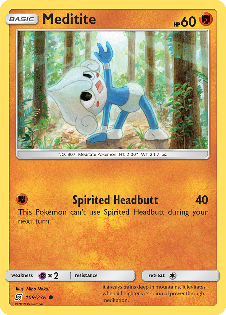 Meditite (109/236) [Sun & Moon: Unified Minds] | Good Games North