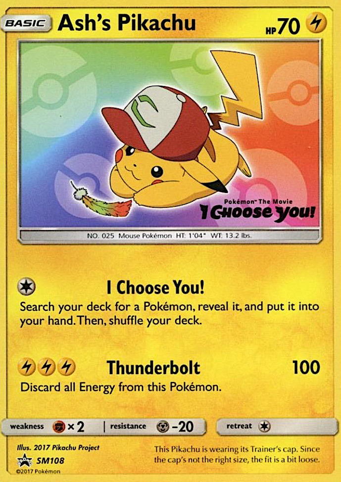 Ash's Pikachu (SM108) [Sun & Moon: Black Star Promos] | Good Games North