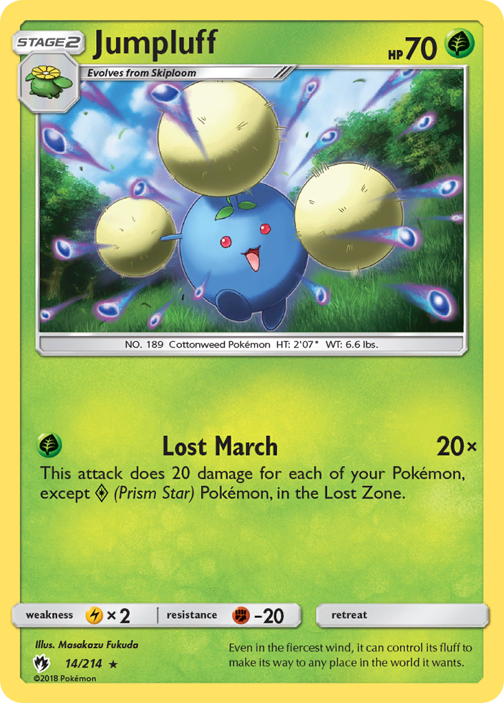 Jumpluff (14/214) [Sun & Moon: Lost Thunder] | Good Games North