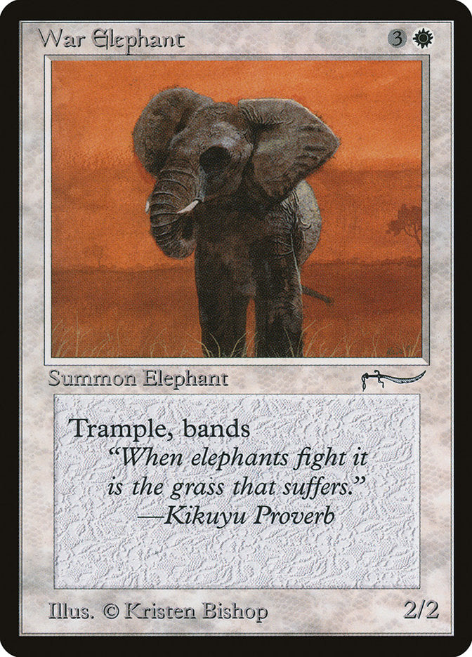 War Elephant (Dark Mana Cost) [Arabian Nights] | Good Games North