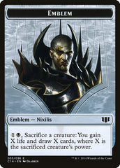 Ob Nixilis of the Black Oath Emblem // Zombie (016/036) Double-sided Token [Commander 2014 Tokens] | Good Games North