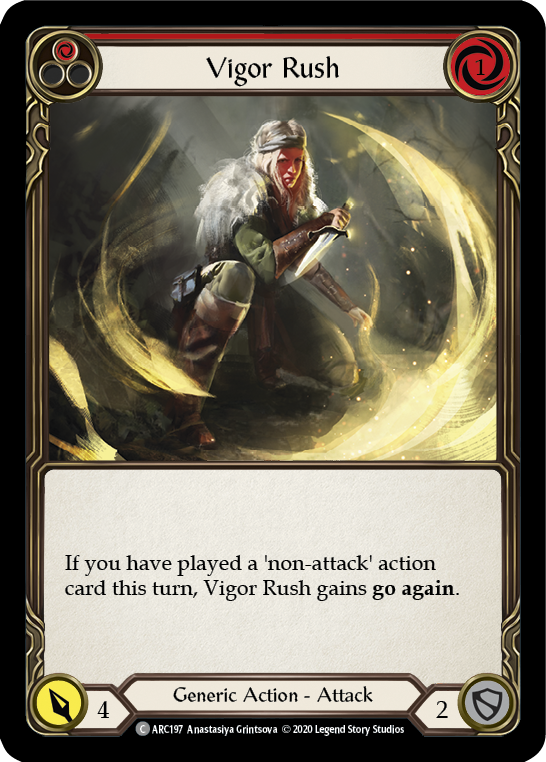 Vigor Rush (Red) [U-ARC197] Unlimited Normal | Good Games North