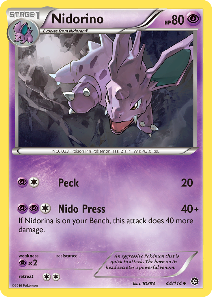 Nidorino (44/114) [XY: Steam Siege] | Good Games North